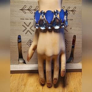 ❤️3x$15 Sale Elegant Blue Crystal Bracelet elastic